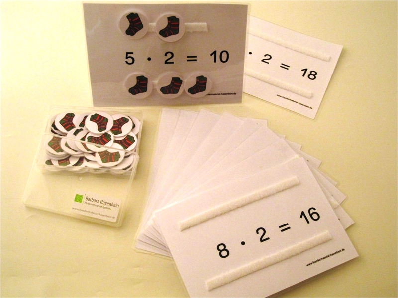 1 x 2 - Aufgaben legen