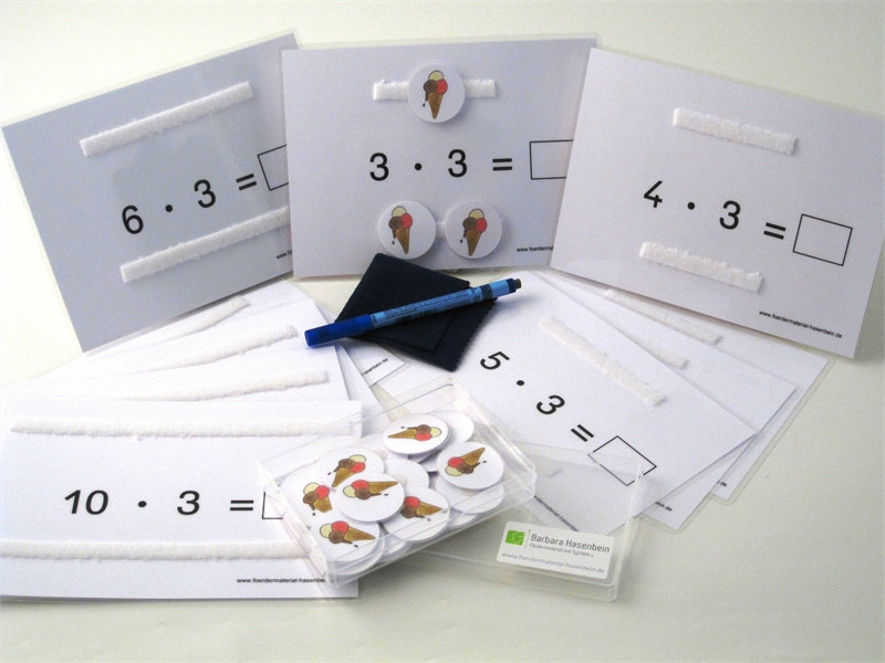 1 x 3 Aufgaben legen