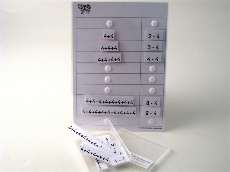 1 x 4 - Plus- und Malaufgaben