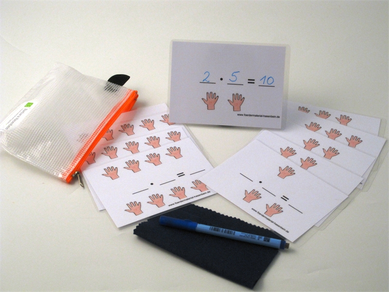 1 x 5 - Aufgaben schreiben