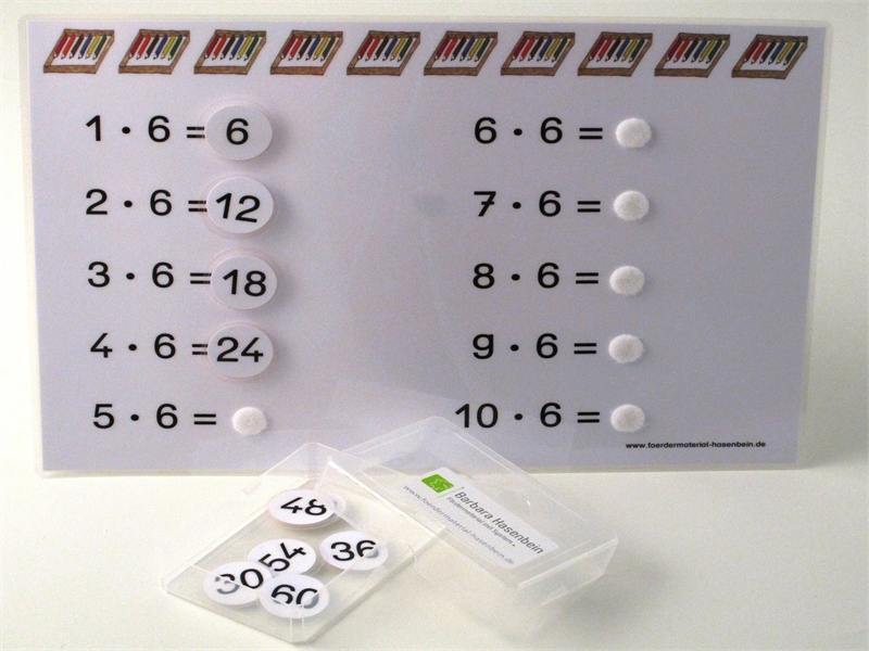 1 x 6 - Aufgabenkarte