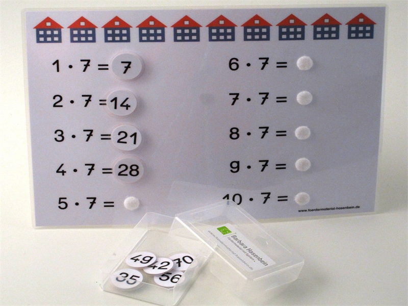 1 x 7 - Aufgabenkarte