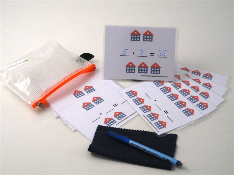 1 x 7 - Aufgaben schreiben