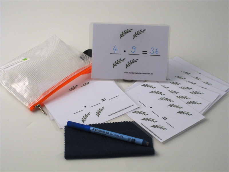 1 x 9 - Aufgaben schreiben