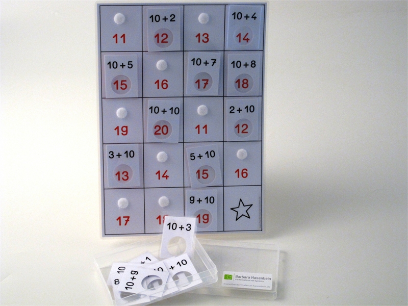 Additionslotto bis 20 (Zehner + Einer)
