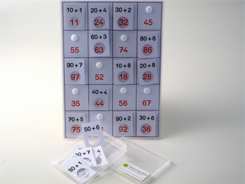 Additionslotto bis 100 (glatte 10er + Einer)