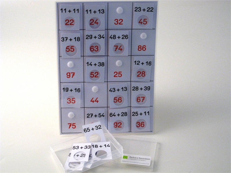 Additionslotto bis 100 (2 gemischte 10er)