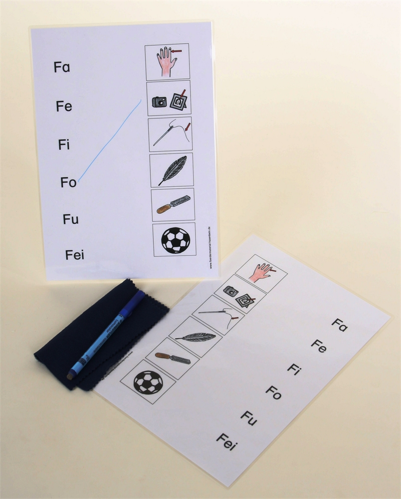 Anfangssilben lesen - F