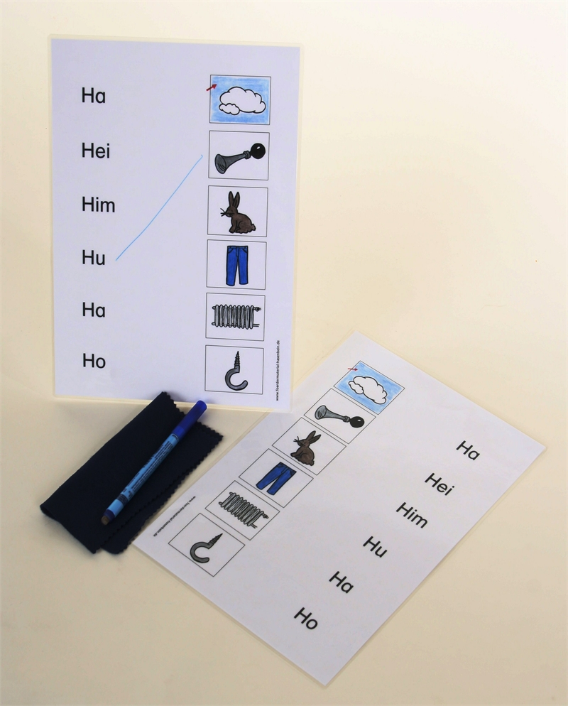 Anfangssilben lesen - H