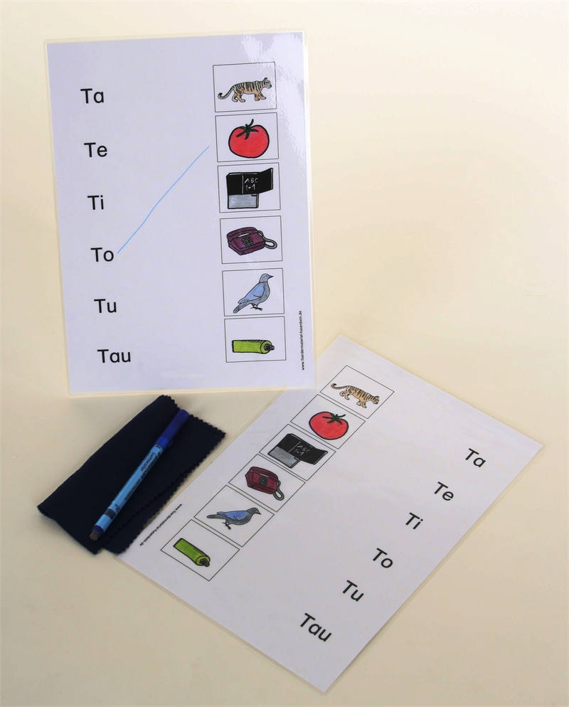 Anfangssilben lesen - T