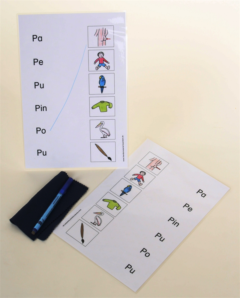 Anfangssilben lesen - P