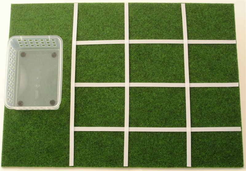 Blanko-Tablett 2 - A2 mit Klettraster