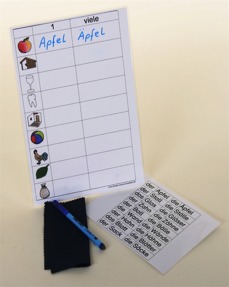 Pluralbildung (a-ä)