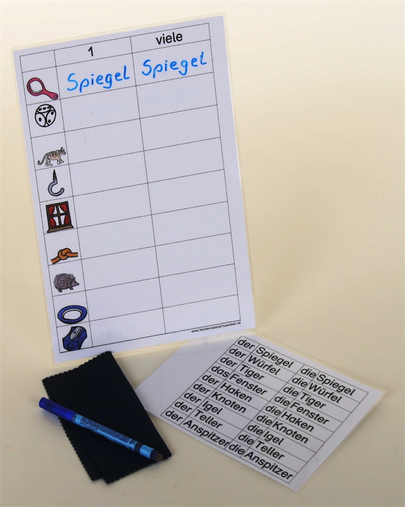 Pluralbildung (gleich)