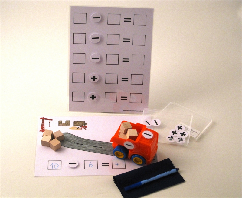 Plus-Minus-Laster bis 10