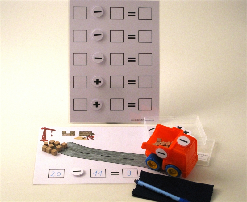 Plus-Minus-Laster bis 20