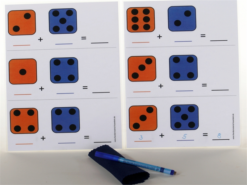 Rechengeschichten Würfel