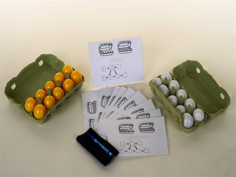 Rechnen mit Eierkartons