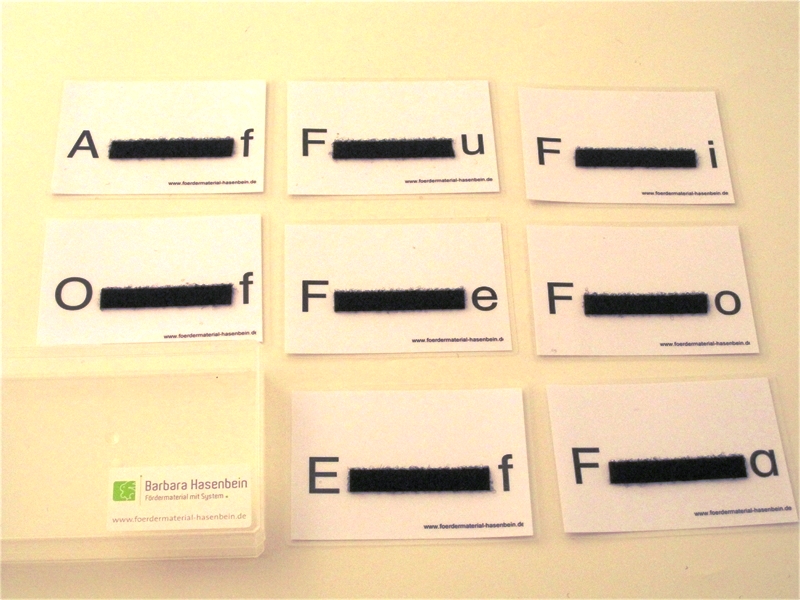 Silbenlesekärtchen F