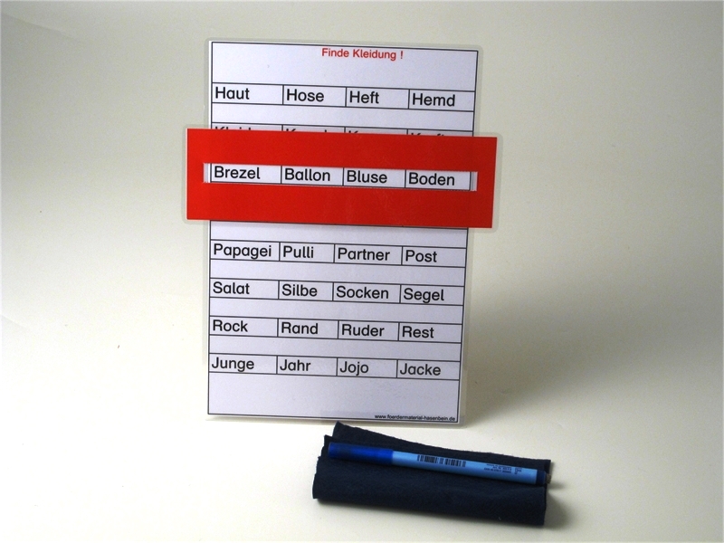 Leseleiste VI - Kleidung