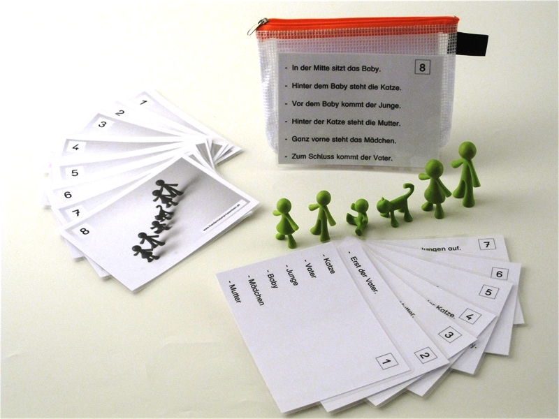 Sätze lesen und handeln II - Figuren Familie