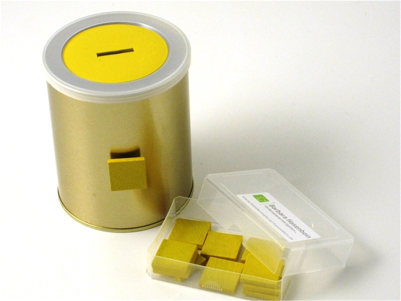 Zusatz-Dose mit gelben Plättchen